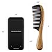 Onedor Buffalo Horn Handmade 100% Natural Green Sandalwood Hair Comb - Anti-Static Sandalwood Scent Natural Hair Detangler Wooden Comb (Wide Tooth)