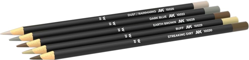 AK Interactice Weathering Pencil Set ~ Dirt and Marks Effects Set 10044