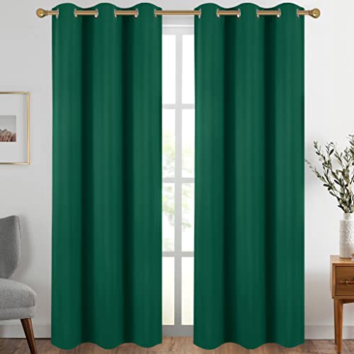 Diraysid Green Grommet Blackout Curtains