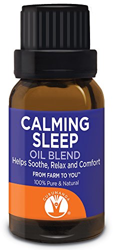 CALMING SLEEP - GuruNanda Best Essential Oil Blend Natural Sleep Aid (includes Cedarwood, Lemon, Lemongrass, Lavindin, Amyris, Patchouli, Lavender, Orange, Wintergreen, Frankincense)