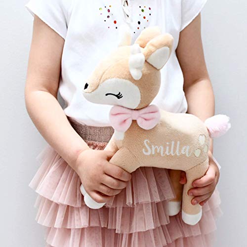 Kuscheltier Reh mit Name - Reh Kuscheltier mit Name Stofftier mit Name Kuschelreh personalisiert Waldtiere Geschenk… – Bild 9