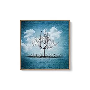 Framed Canvas Wall Art for Living Room, Bedroom Trees Canvas Prints for Home Decoration Ready to Hang - 16x16 inches