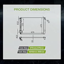 AUTOSAVER88 Radiator Compatible with 2005 2006