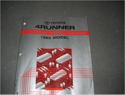 Toyotum 4runner Electrical Wiring Diagram - Complete Wiring Schemas