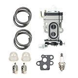 ANTO WYA-1-1 Carburetor for Redmax BCZ3060TS EZ25005 BCZ2400S BCZ2500 GZ25N23 GZ25N14 BCZ2600S BCZ2600SU BCZ2600SW BCZ2500S BCZ2460S BCZ2600 with Fuel Line Filter Repower Kit Spark Plug