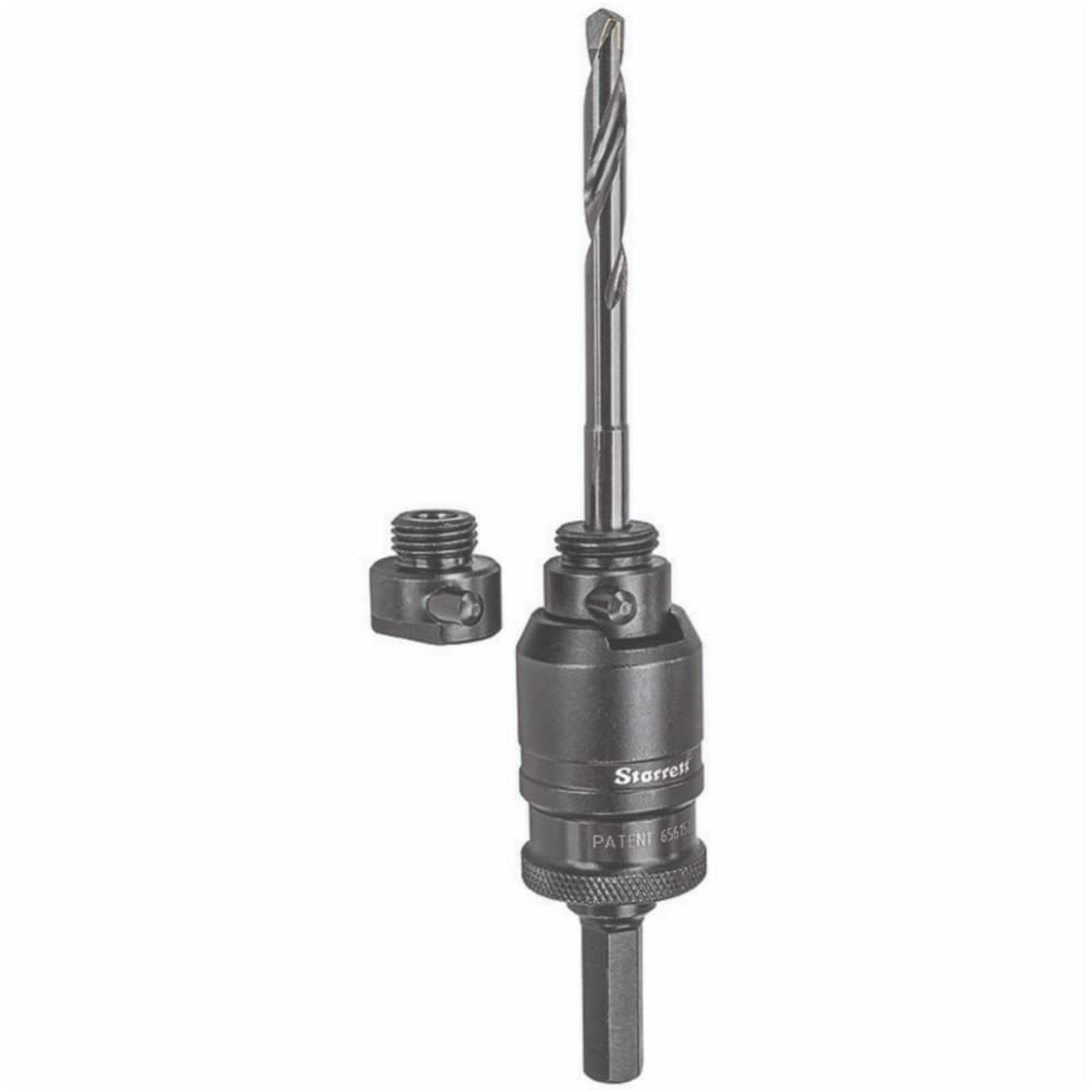 Starrett Hole Saws Arbor Kit - A6-5 Kwik-Change Arbor with Carbide Tipped Drill Bit 8.75mm Hex Shank 9.75mm - Quick Change Mandrel