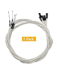 GODSHARK 5pcs NTC 3950 100 K Termistor con 1 metro de cableado y cabeza de pin hembra para RepRap 3D impresora calefacción o extremo caliente