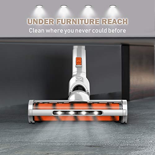 GOOVI Cordless Vacuum Cleaner, New Upgraded Version of Brush Head, 60