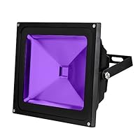 YQL Outdoor UV Black Light,50W Ultra Violet LED Flood Light,Blacklights for DJ Disco Night Clubs,UV Light Glow Bar,Blacklight Dance Party,Stage Lighting,Glow in The Dark Party Supplies，Curing