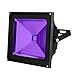 YQL Outdoor Black Light, 50W LED Flood Light, Blacklights for DJ Disco Night Clubs, Light Glow Bar, Blacklight Dance Party, Stage Lighting, Glow in The Dark Party Supplies, Curing