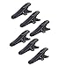 Bluecell Pack of 6pcs Black Color Headphone Headset Cable Cord Clip Holder - Clips onto Your Clothing to Keep Earphone/Microphone Cord in Place