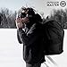 OutdoorMaster 50L Ski Boot Bag LYNX - Ski and Snowboard Boots Travel Backpack with Helmet Compartment | Waterproof Exterior & Bottom - for Men, Women and Youth - Black