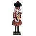 Clever Creations Red Scottish Bagpiper 15 Inch Traditional Wooden Nutcracker, Festive Christmas Décor for Shelves and Tables