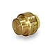 MIDLINE VALVE VQTF34 Plug End Cap Pipe Fitting Push to Connect Pex Copper, CPVC, 1/2'', Brass