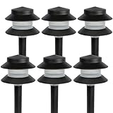 Paradise GL22627 Low Voltage Plastic 4W Path Light (Black, 6 Pack)