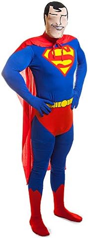 Rubies 2nd Skin Superman Jumpsuit (Blue/Red/Yellow)