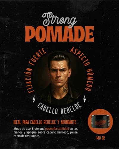 GoodFellas Pomada para Cabello de Fijación Fuerte Strong Pomade con Base de Agua 140gr