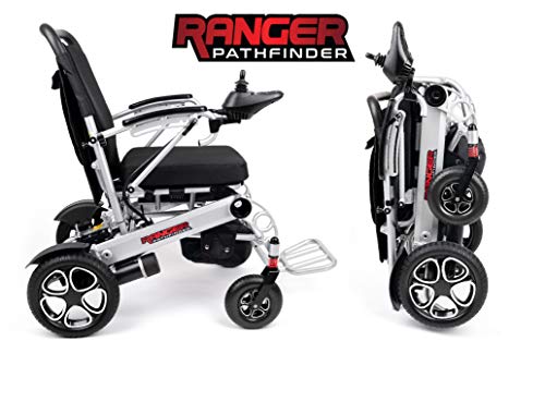 Porto Mobility Ranger X6 Portable Premium Power Wheelchair, Aerospace Aluminum Crafted Design Foldable Super Lightweight Dual Motor Airplane Ready Folding Electric Wheelchair (Free Travel Cover Case)
