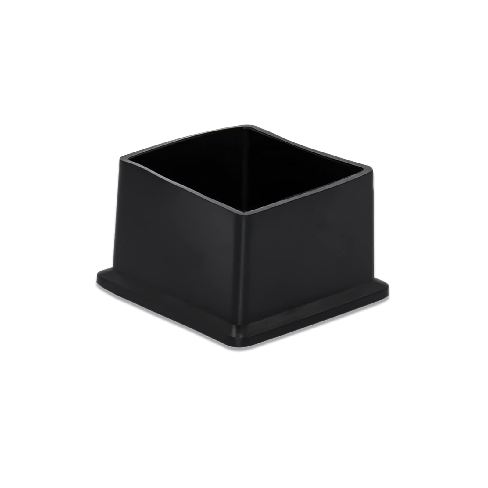 Flyshop Furniture Table Covers Chair Leg Caps Floor Protectors Non-Marking PVC, Square Legs, 4 Pack, Black, 45 x 45 mm, 1-3/4" x 1-3/4"
