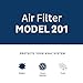 AprilAire 201 Replacement Furnace Filter for AprilAire or Space-Gard 2200 or 2250 Whole-House Air Purifiers - MERV 10, 20x25x6 Air Filter (Pack of 4)