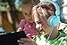 Kids Headphones with Microphone for Children,Foldable and Adjustable Direct Sound Delivering Earpad with Soft Cushion Wired Headset, Gift Package Good be a Present for boy or Girls