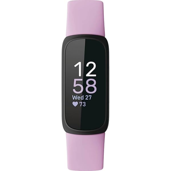 FITBIT INSPIRE 3 HEALTH &-FITNESS-TRACKER WITH STRESS MANAGEMENT, WORKOUT INTENSITY, SLEEP TRACKING, 24/7 HEART RATE AND MORE, LILAC BLISS/BLACK, ONE SIZE (S & L BANDS INCLUDED)