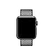 Smart Watch Band, Uitee Newest Woven Nylon Band for Apple Watch Series 42mm 3/2/1 , Comfortably Light With Fabric-Like Feel Wrist Strap Replacement with Classic Buckle (New Black Check Woven Nylon)
