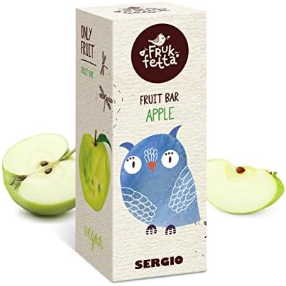 Healthy Organic Fruit Snacks, An Apple A Day Keeps The Doctor Away, Gluten Free, Vegan, Only Fruit, Nut Free, Family Size (Case Of 15 Bars)