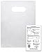 Plastic Shopping Bags | 100 Pack | Handle Bag for Retail | 1 Craft Insert … (Clear - 9x12)