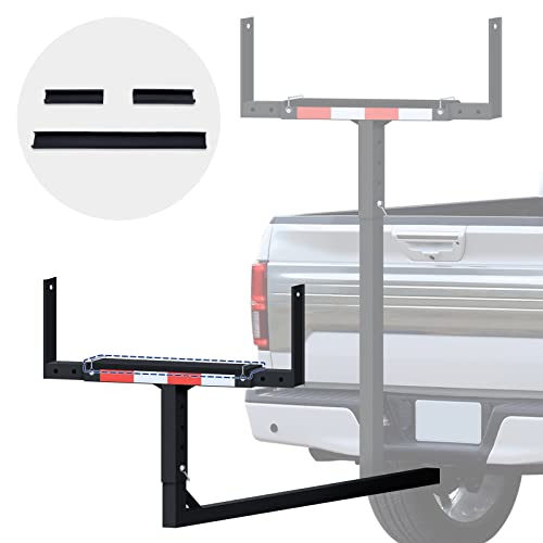 PENSUN Truck Bed Extender, 2 in 1 Design Foldable Pick Up Truck Bed Hitch Mount Extension Rack