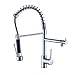Fapully Modern High Spring Single Handle Single Hole Kitchen Sink Faucet with Pull Down Sprayer Mixer Tap,Chrome