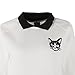 Froomer Teen Girls Cat Print Sweatshirt Long Sleeve Blouse Loose Sweater Shirt, White, Small