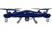 Syma X5C-1 Quadcopter Drone Blue Bundle with Carrying Case and extra batteries! Newest 2015 X5C-1 version
