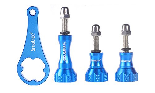 image for Smatree Aluminum ThumbScrew Set + Wrench Compatible for Gopro Session,