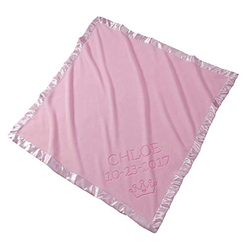 Custom Catch Personalized Princess Baby Blanket for Girl Newborn or