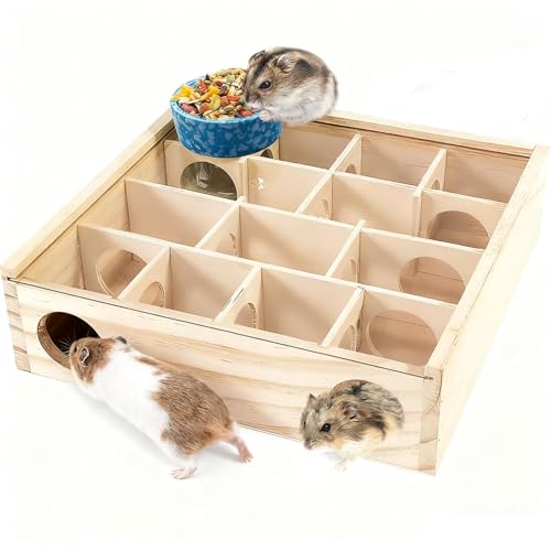 Kathson Wooden Hamster Tunnel Maze