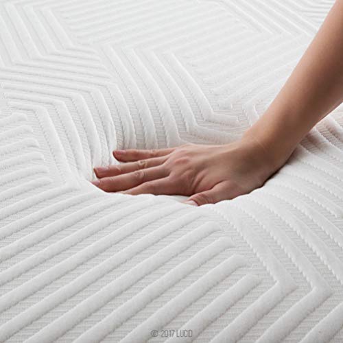 Lucid 12 Inch Latex Hybrid Mattress Gel Memory Foam Responsive