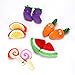 YOWOO Squeaky Plush Dog Toys All Kinds of Fruit Plush Toys Pet Dog or Cat Chew Toys 5pcs Random