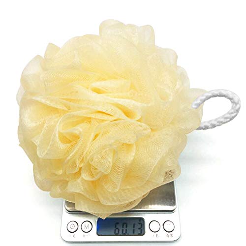 Bath Sponges Bath Loofahs Mesh Pouf Shower Wash Ball Large 5 Packs 60g Each Soft Eco-Friendly for Men& Women Cleanse, Smooths Skin, Exfoliating