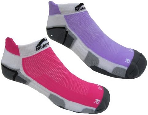 More Mile Womens MIami Cushioned Running Socks (2 Pair Pack)