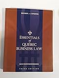 Paperback Essentials of Quebec Business Law Book