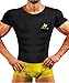 NINGMI Sauna Suit for Men Short Sweat Suits Neoprene Body Shaper Sauna Shirt Workout Waist Trainer Vest Tummy