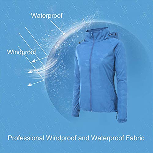image for FISOUL Women's Lightweight Jacket Packable Running Windbreaker Active 