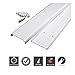 Legrand Wiremold C30 48 Inch Flat Screen TV Cord Cover Kit, Organizer for Wall, Holds Up to 10 Cords or Cables, White (1 Pack)