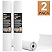 Nicpro Kid Easel Paper Roll 2 Pack 18-Inch, 100 Feet / Roll White for Toddlers Craft Activity Finger Painting Multi Drawing