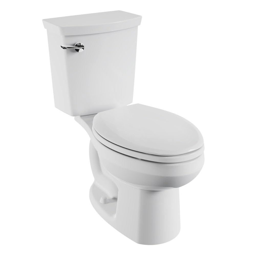 Photo 1 of *Unknown if misssing items* American Standard 288CA114.020 H2Optimum Two-Piece Toilet, Elongated Front, Standard Height, White, 1.1 gpf