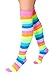 Sidecca Thigh High Neon Rainbow Socks