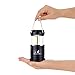 MalloMe LED Camping Lantern Flashlights 4 Pack - Super Bright - 350 Lumen Portable Outdoor Lights with 12 AAA Batteries (Black, Collapsible)
