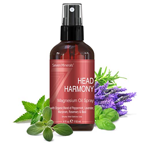 Natural Migraines Relief Spray Powerful Magnesium Oil Blend with
