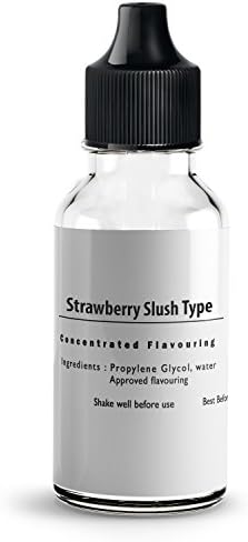 Strawberry Slush E Liquid Flavour Concentrate Extra Strong Concentrates Flavouring 0mg Nicotine (Strawberry Slush, 90ml)